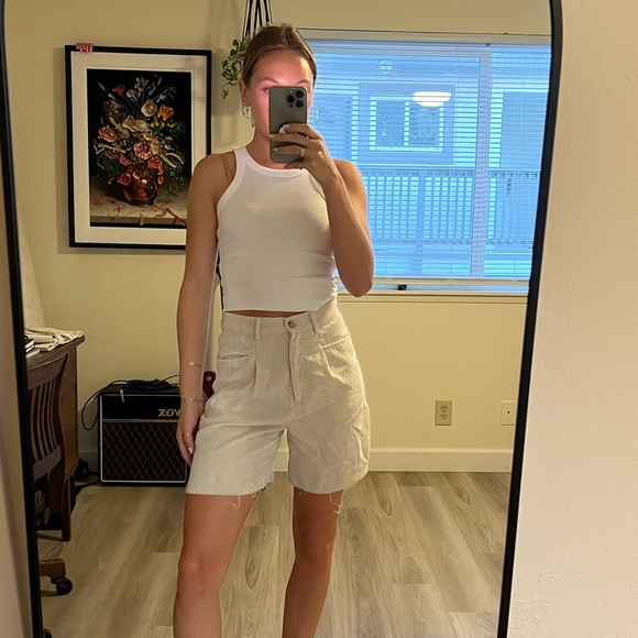 Cream corduroy shorts from Princess Polly - Picture 3 of 3